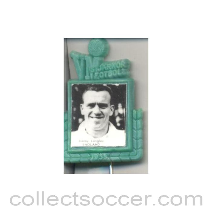1958 - Jimmy Langley England World Cup 1958 Badge Green