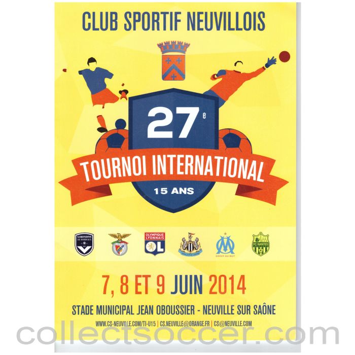 2014 Neuvillois Youth Tournament Official Programme (Newcastle United)