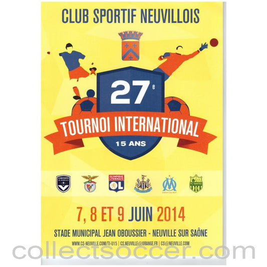 2014 Neuvillois Youth Tournament Official Programme (Newcastle United)