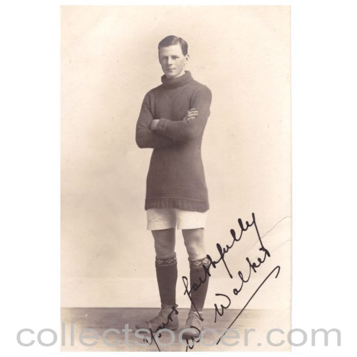 1918 Leeds United Rare Original signed Postcard by Willie Walker
