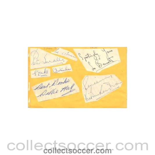 Luton and Tottenham Hotspur old autographs
