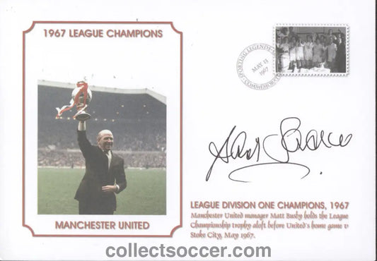 Manchester United First Day Cover Signed by European Cup Winner David Sadler