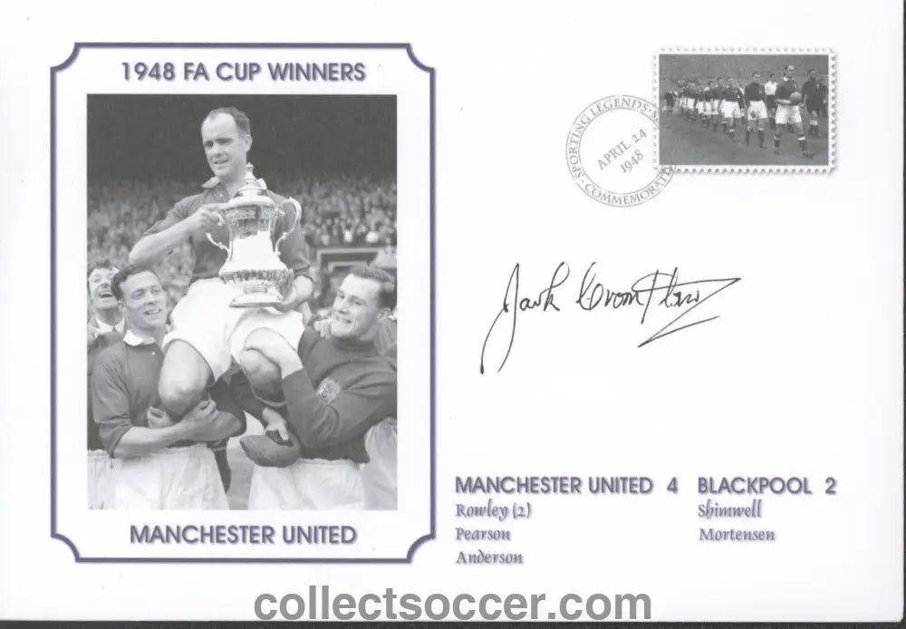 Manchester United Jack Crompton Signed First Day Cover