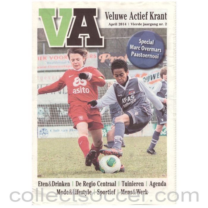 2014 Marc Overmars Youth Tournament Football Programme Celtic