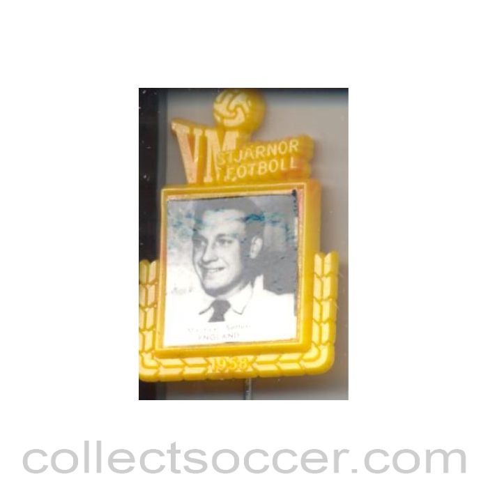 1958 - Maurice Setters England World Cup 1958 Badge Yellow