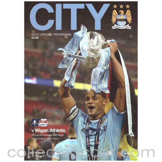 2014 Manchester City v Wigan FA Cup Official Programme