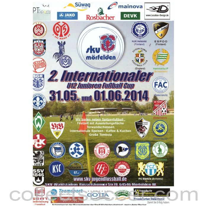 2014 SKV Morfelden Youth Tournament Official Programme (Luton Town)