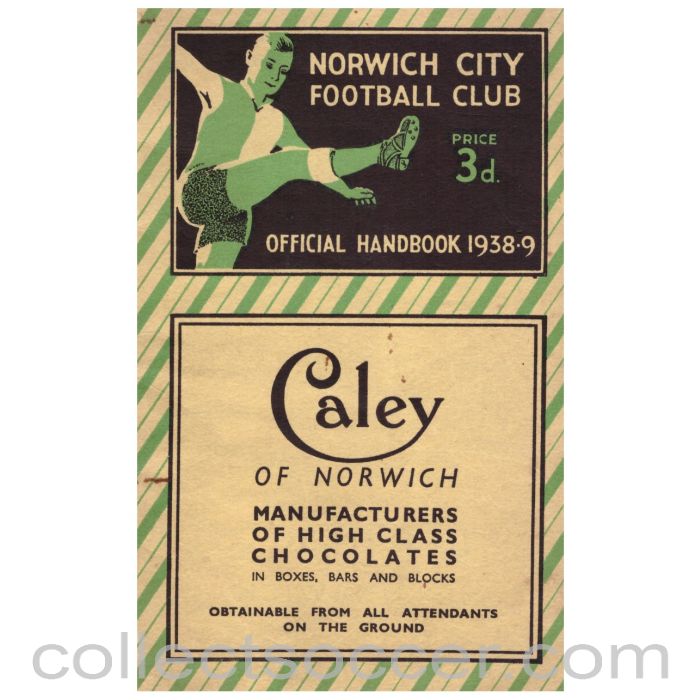 1938-9 Norwich City Official Handbook