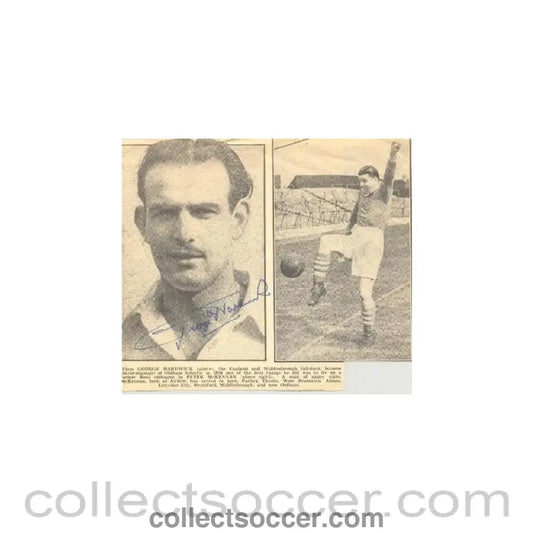Oldham Athletic George Hardwick signed photo