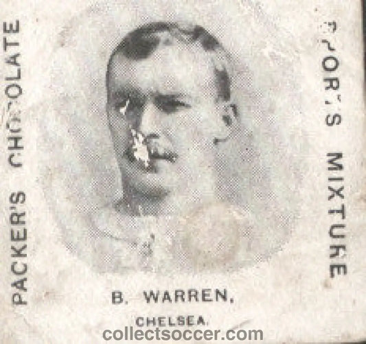 Packers Chocolate B Warren Chelsea Rare Card 1909