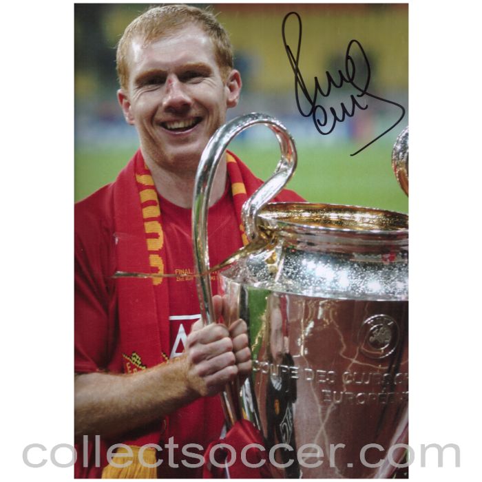 2008 - Paul Scholes Manchester United Original Autographed Photo