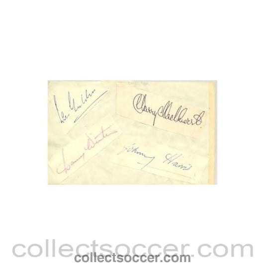 Portsmouth and Chelsea old autographs