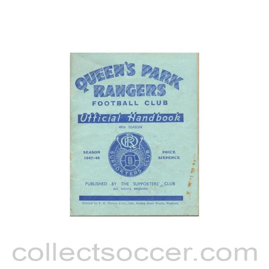 1947 - Queen's Park Rangers handbook 1947-1948