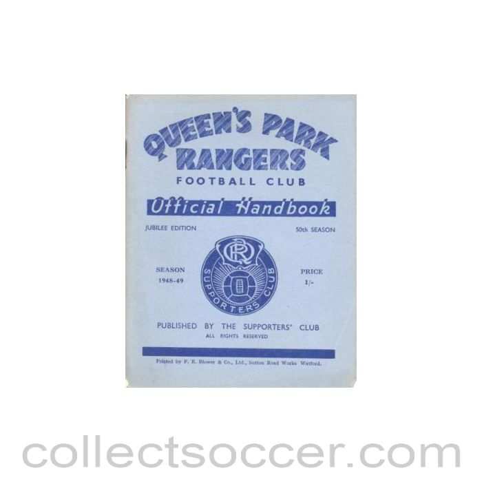 1948 - Queen's Park Rangers handbook 1948-1949