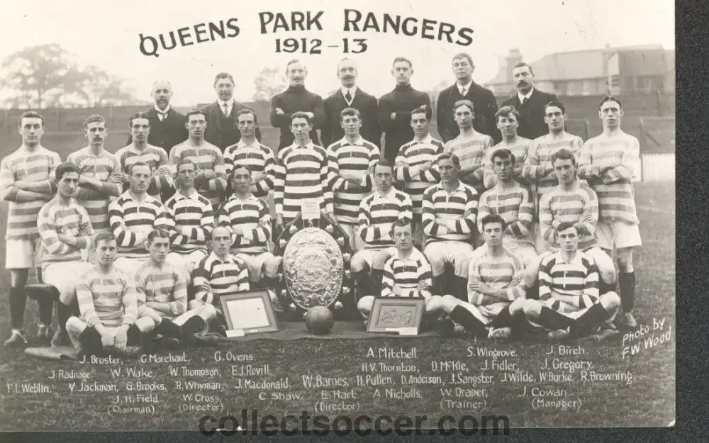 Queens Park Rangers Postcard 1912 - 1913 - Collect Soccer