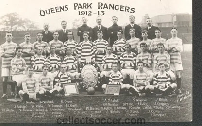 Queens Park Rangers Postcard 1912 - 1913 - Collect Soccer