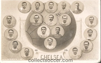 Rare Chelsea Postcard 1907-1908