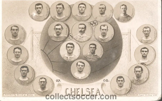 Rare Chelsea Postcard 1907-1908