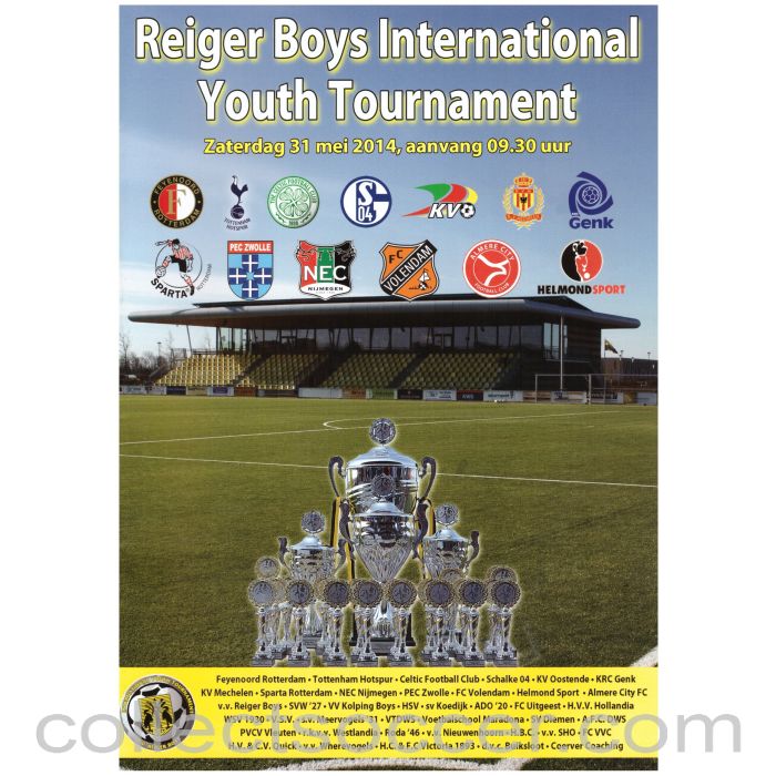 2014 Reiger Boys Youth Tournament Official Programme Tottenham and Celtic