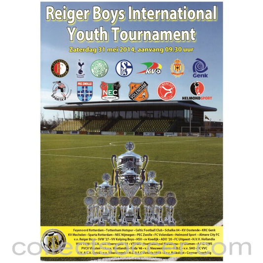 2014 Reiger Boys Youth Tournament Official Programme Tottenham and Celtic