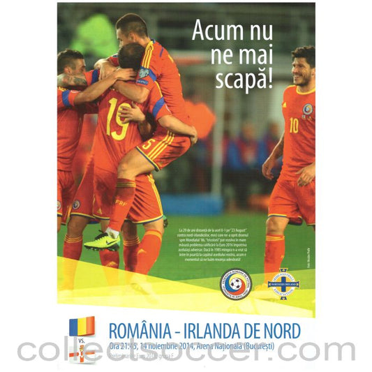 2014 Romania v Northern Ireland Official Programme