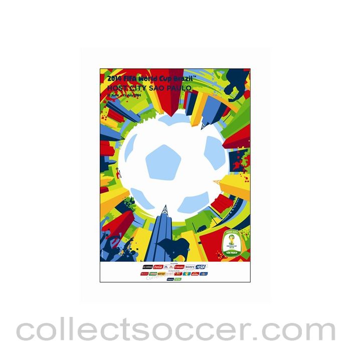 2014 World Cup Official Poster Sao Paulo Host City