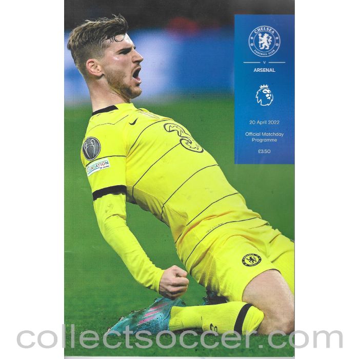 2022 - Chelsea v Arsenal Official Programme 20/4/2022
