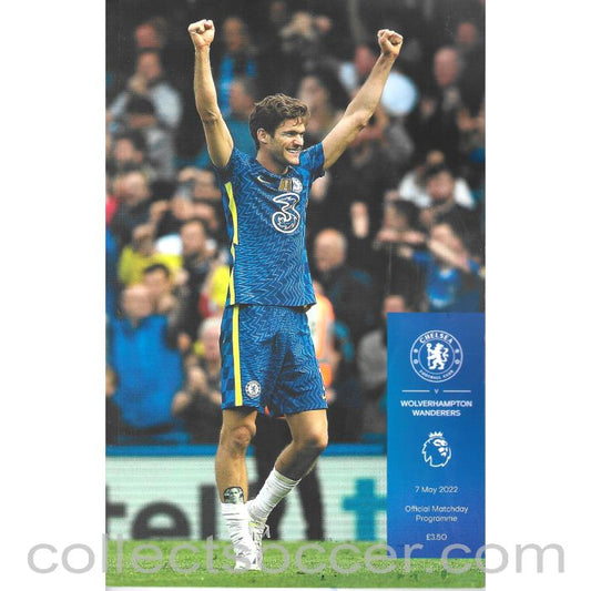 2020 - Chelsea v Wolverhampton Wanderers 7/5/2022 Official Programme