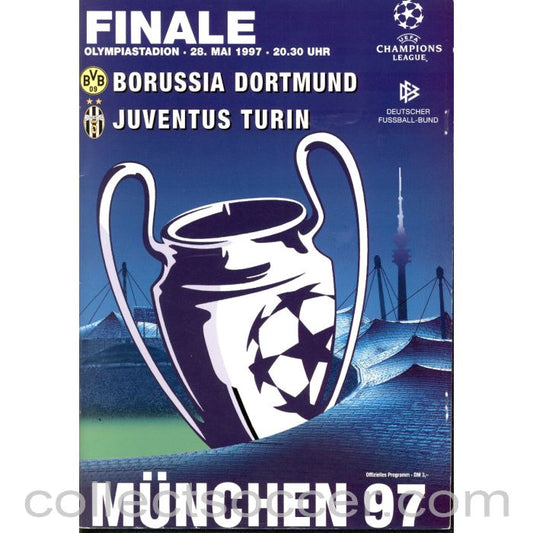 1997 European Cup Final Borussia Dortmund v Juventus Official Programme