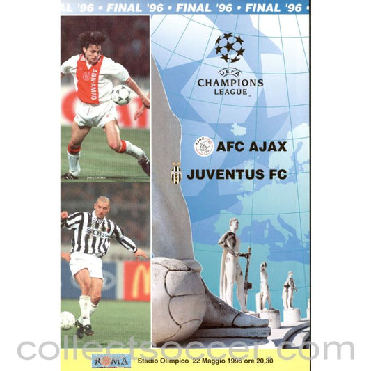 1996 European Cup Final Programme  Ajax v Juventus Probable VIP Issue