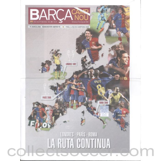 2009 Champions League Final Barcelona v Manchester United - Barcelona Edition