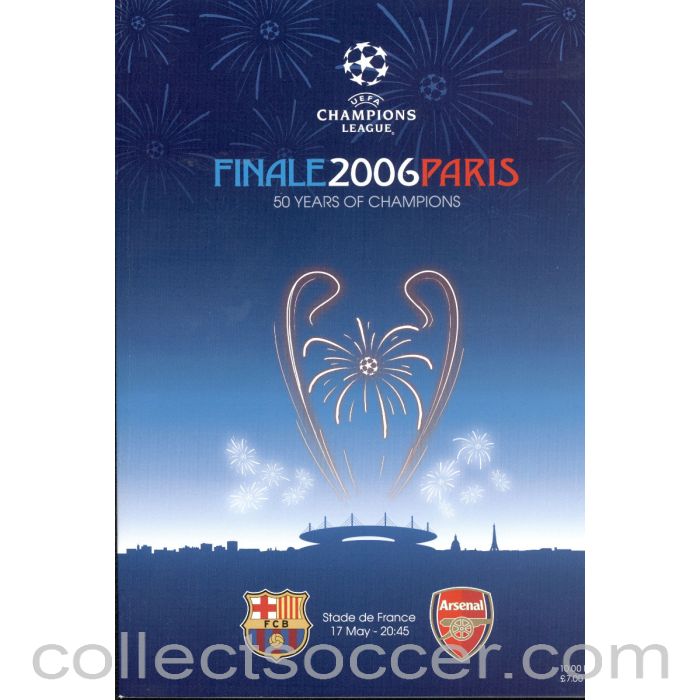 2006 Champions League Final Barcelona v Arsenal Official Programme