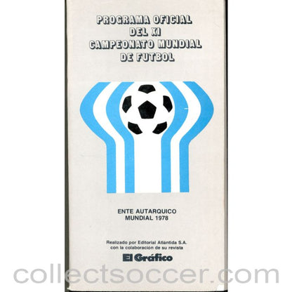 1978 World Cup official Programme with Protagonistas insert