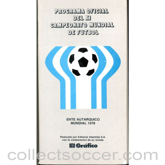 1978 World Cup official Programme with Protagonistas insert