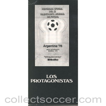 1978 World Cup official Programme with Protagonistas insert