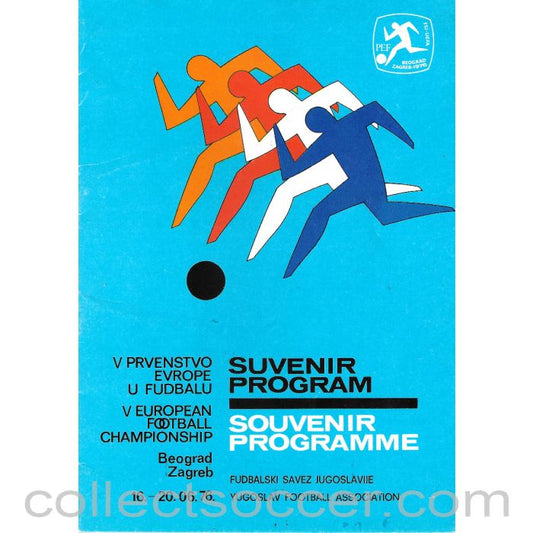 1976 European Football Championship Finals Programme in Yugoslavia