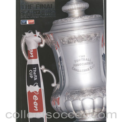 2009 Signed FA Cup Final Official Programme Chelsea v Everton + Rare Original Team Sheet
