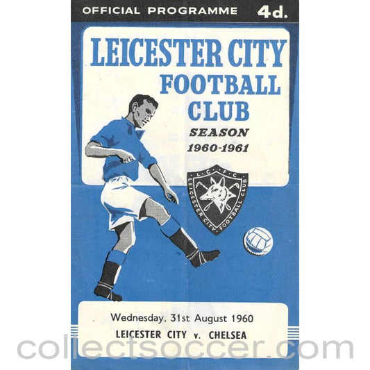 1960 - Leicester City v Chelsea Official Programme 31/8/1960