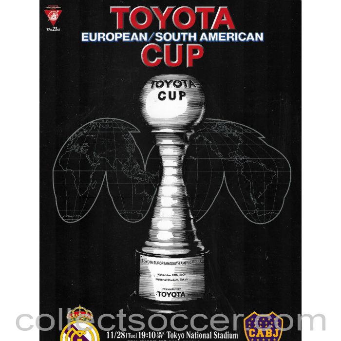 2000 Toyota Cup Official Final Programme Real Madrid v Boca Juniors