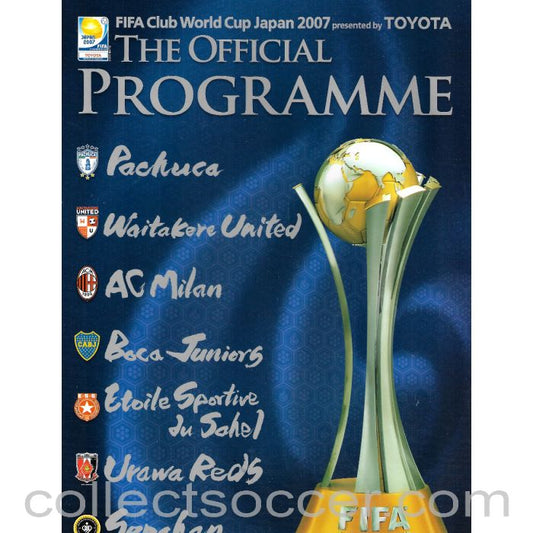 2007 Club World Cup Official Tournament Programme-  AC Milan, Boca Juniors