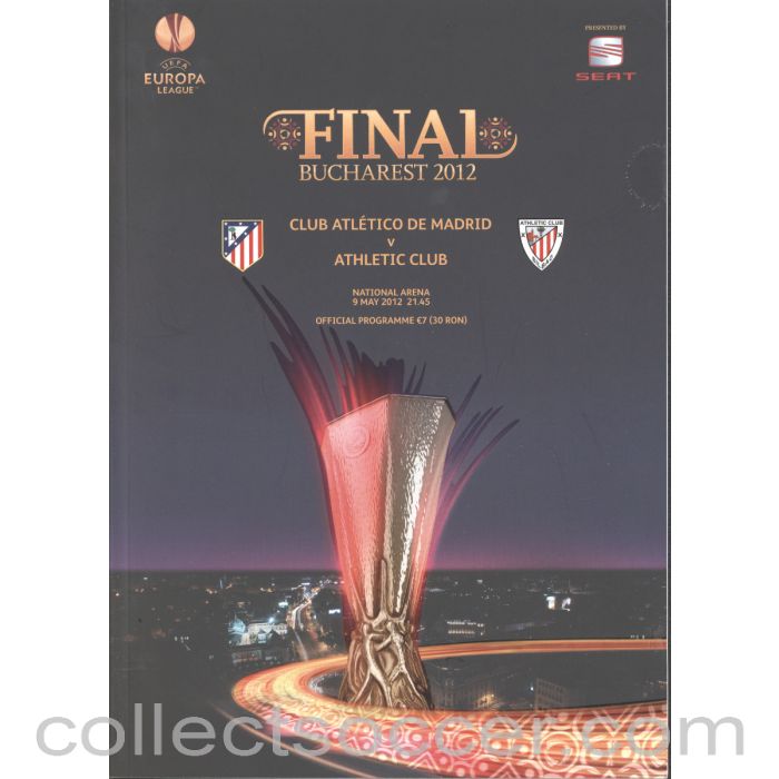 2012 UEFA Cup Final Programme Atletico Madrid v Bilbao