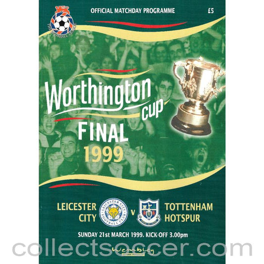 1999 League Cup Final Programme Leicester City v Tottenham Hotspur