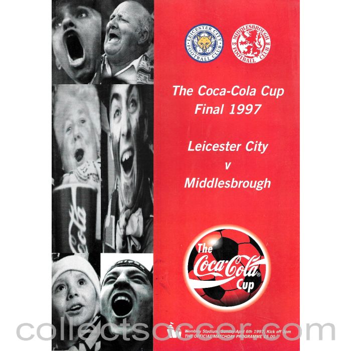 1997 League Cup Final Programme Leicester City v Middlesbrough