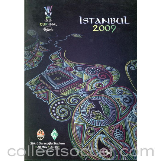 2009 UEFA Cup Final Programme Shaktar v Werder Bremen