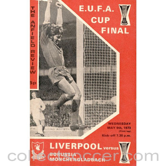 1973 Liverpool v Borussia Monchengladbach UEFA Cup Final Programme