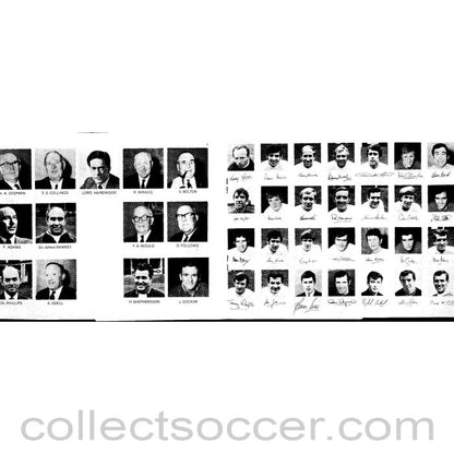 1970 World Cup England Official Players Itinerary