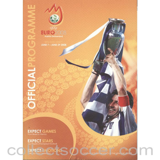 2008 European Championship Tournament Programme - English Language edition