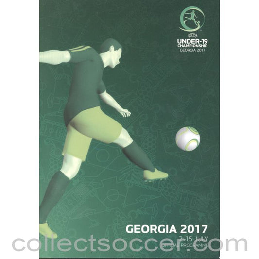 2017 Under 19 Championship Official Football Programme played in Georgia