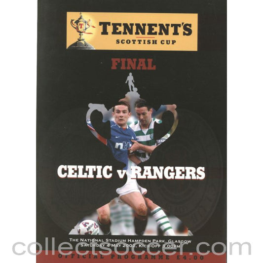 2002 Scottish Cup Final Celtic v Rangers Official Football Programme