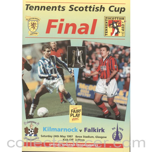 1997 Scottish Cup Final Kilmarnock v Falkirk Official Football Programme